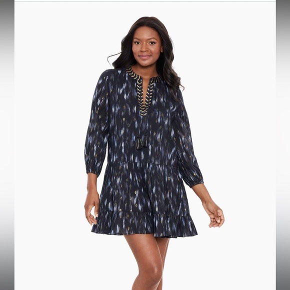 Miraclesuit Beach Dress Cover Up in Bronze Reign Size Large - Picture 1 of 8